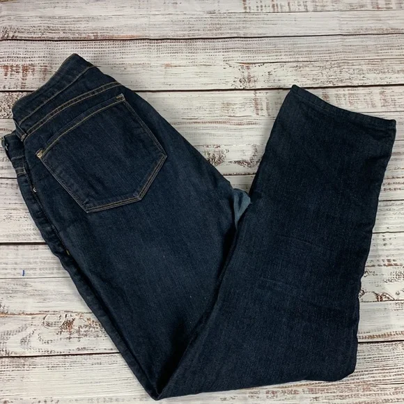 NYDJ “BOYFRIEND” Straight leg blue jeans size 8 - Picture 12 of 16